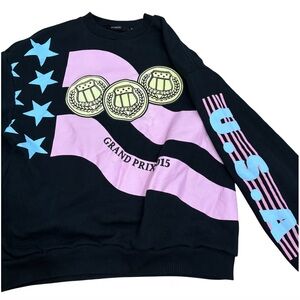 Joyrich Cotton Graphic Crew Neck Sweatshirt